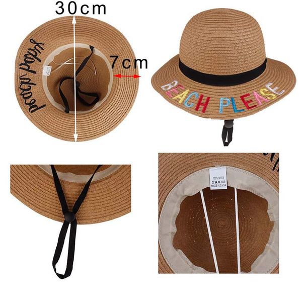 3 to 10 years kids summer straw sun hat embroidery letter boys girls packable beach floppy hat white pink khaki, Yellow
3 to 10 years kids summer straw sun hat embroidery letter boys girls packable beach floppy hat white pink khaki, Yellow
