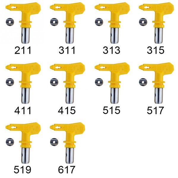 varies type airless spray gun nozzle 211,311,313,315,411,415,515,517,519,617 airless paint spray tip sprayer nozzles
varies type airless spray gun nozzle 211,311,313,315,411,415,515,517,519,617 airless paint spray tip sprayer nozzles