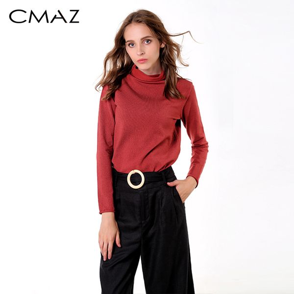 cmaz 2019 fashion warm jumper women knitted sweaters female casual long sleeve solid autumn winter mx18d5534, White;black
cmaz 2019 fashion warm jumper women knitted sweaters female casual long sleeve solid autumn winter mx18d5534, White;black