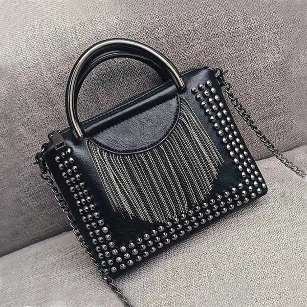 women rivet crossbody bag for girls 2020 handbag small shoulder messenger bags black leather bags tassel purse
women rivet crossbody bag for girls 2020 handbag small shoulder messenger bags black leather bags tassel purse