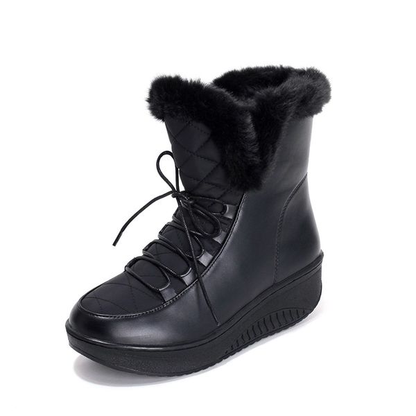 shoes women boots solid slip-on soft cute women snow boots round toe flat with winter fur ankle 22, Black
shoes women boots solid slip-on soft cute women snow boots round toe flat with winter fur ankle 22, Black