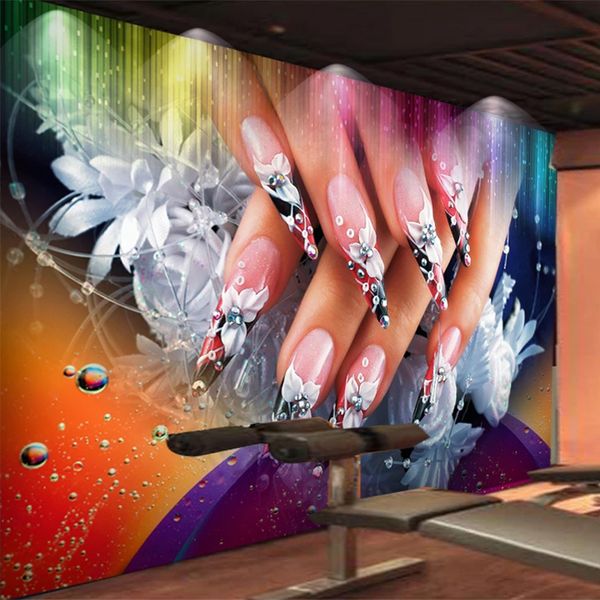 custom any size mural wallpaper 3d creative nail shop colorful background wall decor modern art wall painting papel de parede 3d
custom any size mural wallpaper 3d creative nail shop colorful background wall decor modern art wall painting papel de parede 3d