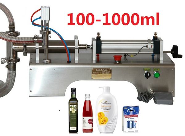 100-1000ml commercial horizontal semi-automatic pneumatic liquid wine filling machine,piston beverage filler juice packager
100-1000ml commercial horizontal semi-automatic pneumatic liquid wine filling machine,piston beverage filler juice packager