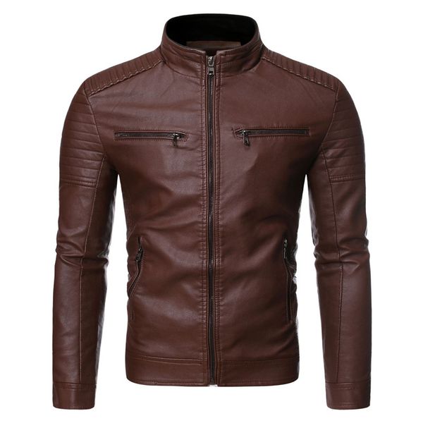 men's fur & faux 2021 leather jacket motorcycle casual coats zipper fashion jackets solid fine fit pu male coat, Black
men's fur & faux 2021 leather jacket motorcycle casual coats zipper fashion jackets solid fine fit pu male coat, Black