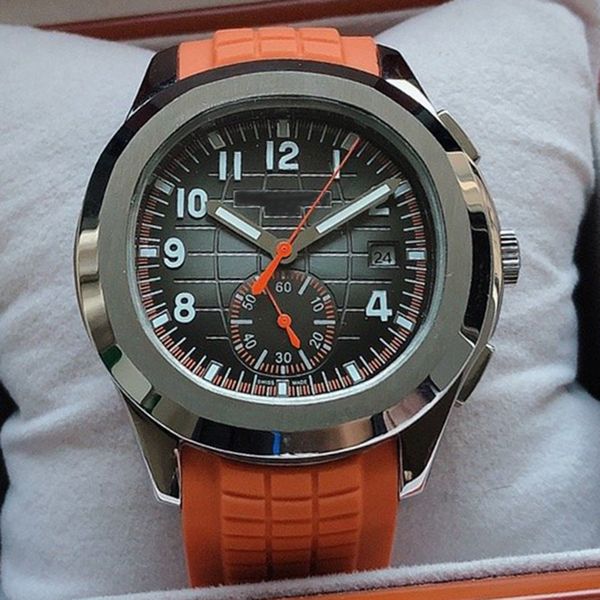 classic watches aquanaut 5968a automatic mechanical movement stainless steels case comfortable rubber original clasp mens watch wristwatches, Slivery;brown
classic watches aquanaut 5968a automatic mechanical movement stainless steels case comfortable rubber original clasp mens watch wristwatches, Slivery;brown