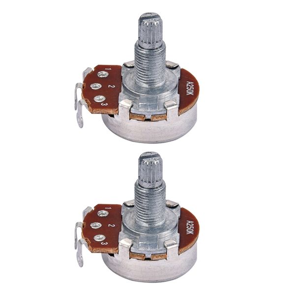 2 pieces copper audio a250k potentiometer pots for electric guitars/bass replacement parts
2 pieces copper audio a250k potentiometer pots for electric guitars/bass replacement parts