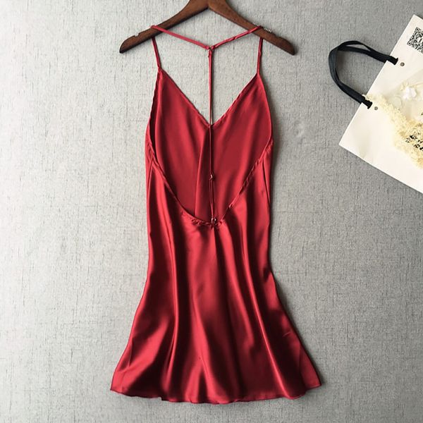 women satin sleepwear babydoll lingerie nightdress, Black;red 
women satin sleepwear babydoll lingerie nightdress, Black;red