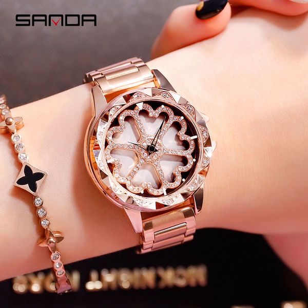 sanda women watch stainless steel butterfly double clasp leisure pointer wrist watch to run creative student waterproof, Slivery;brown
sanda women watch stainless steel butterfly double clasp leisure pointer wrist watch to run creative student waterproof, Slivery;brown