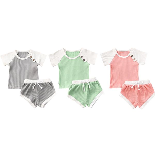 toddler baby boys girls summer clothes newborn kids baby girls ribbed knitted short sleeve t-shirts + shorts tracksuits sets, White
toddler baby boys girls summer clothes newborn kids baby girls ribbed knitted short sleeve t-shirts + shorts tracksuits sets, White