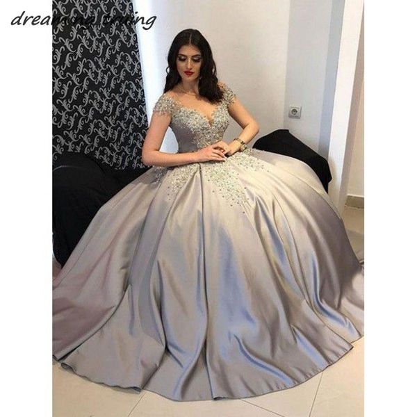 charming grey long satin evening dresses with short sleeve arabic dubai see thourgh neck elegant formal prom gowns vestido largo, White;black
charming grey long satin evening dresses with short sleeve arabic dubai see thourgh neck elegant formal prom gowns vestido largo, White;black