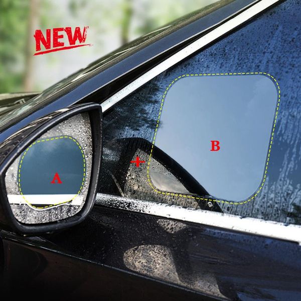 4 new car rearview mirror film hd anti-fog anti-scratch anti-rain rearview mirror transparent cover car sticker #ss 
4 new car rearview mirror film hd anti-fog anti-scratch anti-rain rearview mirror transparent cover car sticker #ss