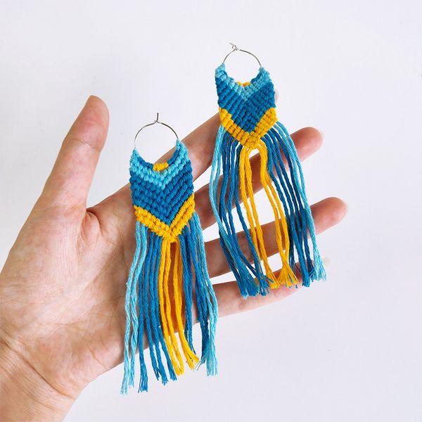 cpop boho хлопок темы ткачество макраме серьги геометрический круг длинные кисточкой подвеска серьги женщины ювелирные аксессуары подарки пе, Silver
cpop boho хлопок темы ткачество макраме серьги геометрический круг длинные кисточкой подвеска серьги женщины ювелирные аксессуары подарки пе, Silver