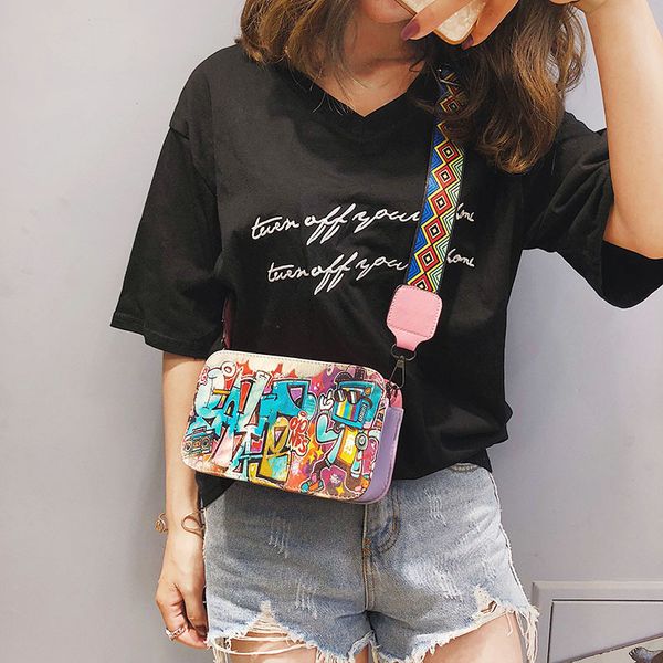 fashion luxury girls handbag korean version women shoulder bag graffiti printed small bag messenger crossbody flap #25
fashion luxury girls handbag korean version women shoulder bag graffiti printed small bag messenger crossbody flap #25