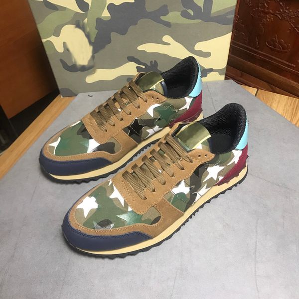 new fashion camouflage couples shoes women mens leather spike rivet casual shoes sneakers luxury designer sneakers, Black
new fashion camouflage couples shoes women mens leather spike rivet casual shoes sneakers luxury designer sneakers, Black