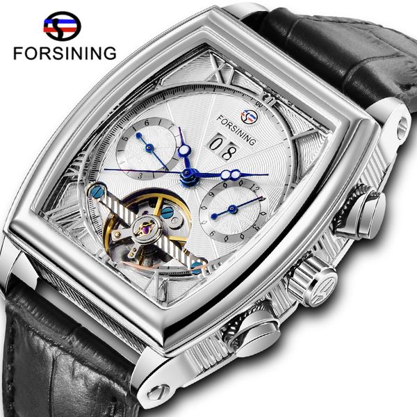 fashion forsining machanical mens watch casual leather strap week date display watch automatic male wrist watches, Slivery;brown
fashion forsining machanical mens watch casual leather strap week date display watch automatic male wrist watches, Slivery;brown