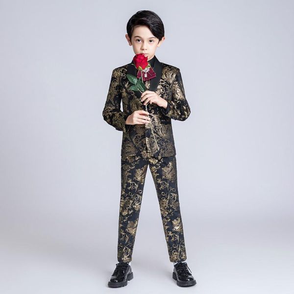 yuanlu 2020 boys suits noble gold velvet suits for wedding flower print blazer coat formal kids party toddler clothes, Black
yuanlu 2020 boys suits noble gold velvet suits for wedding flower print blazer coat formal kids party toddler clothes, Black