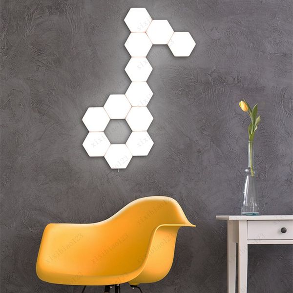 1-65 pieces diy wall lamp touch switch quantum lamp led hexagonal lamps modular creative decoration wall lampara
1-65 pieces diy wall lamp touch switch quantum lamp led hexagonal lamps modular creative decoration wall lampara