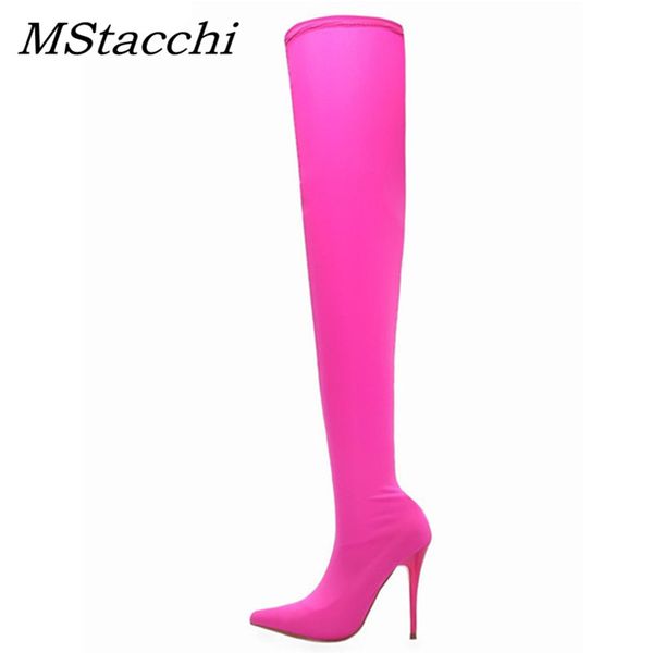 mstacchi 12cm high heels shoes woman pionted toe stretch over the knee botas mujer invierno 2019 party night club ladies boots, Black
mstacchi 12cm high heels shoes woman pionted toe stretch over the knee botas mujer invierno 2019 party night club ladies boots, Black