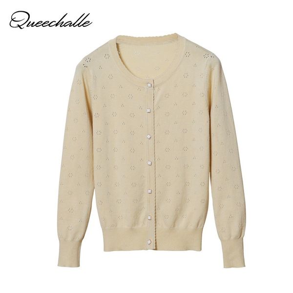 queechalle hollow knitted cardigan women 2019 spring autumn long sleeve women's sweater cardigan female single button pull coat, White;black
queechalle hollow knitted cardigan women 2019 spring autumn long sleeve women's sweater cardigan female single button pull coat, White;black