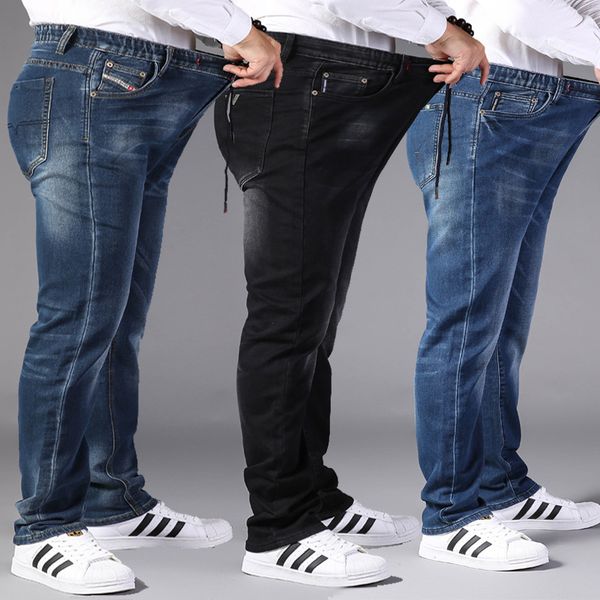 new arrival fashion four seasons men jeans loose straight pants full length casual elastic waist super large plus size l-7xl, Blue
new arrival fashion four seasons men jeans loose straight pants full length casual elastic waist super large plus size l-7xl, Blue