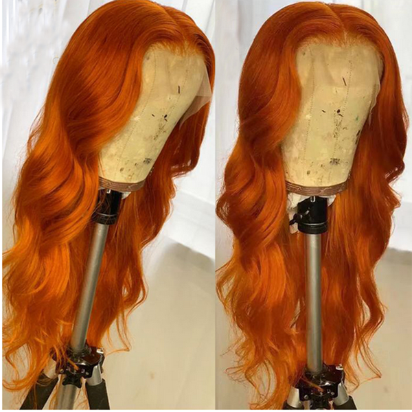 13x4 orange brown color lace front human hair wigs 180density brazilian body wave pre-plucked bleached knots baby hair, Black;brown
13x4 orange brown color lace front human hair wigs 180density brazilian body wave pre-plucked bleached knots baby hair, Black;brown