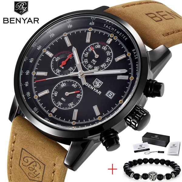 benyar fashion chronograph men watch quartz watch waterproof sport/ male wrist relogio masculino, Slivery;brown
benyar fashion chronograph men watch quartz watch waterproof sport/ male wrist relogio masculino, Slivery;brown