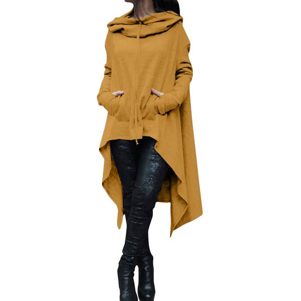2019 autumn and winter new european and american solid-color long continuous cap sweatshirt hoodie nine colors, Black
2019 autumn and winter new european and american solid-color long continuous cap sweatshirt hoodie nine colors, Black