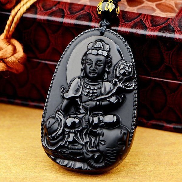 100% natural obsidian carved ride an elephant kwan yin pendant necklace, Silver
100% natural obsidian carved ride an elephant kwan yin pendant necklace, Silver