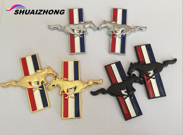 2pcs 3d mustang running horse fender car emblem side rear trunk badge stickers auto accessories 
2pcs 3d mustang running horse fender car emblem side rear trunk badge stickers auto accessories