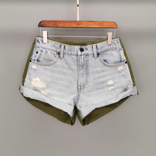 2020 summer new women patchwork denim shorts female casual short pants ddxgz2, White;black
2020 summer new women patchwork denim shorts female casual short pants ddxgz2, White;black
