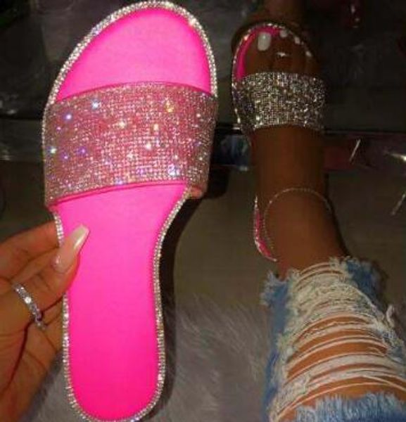 2020 new women sandals crystal slippers glitter flat bling female candy color flip flops outdoor ladies slides beach shoes, Black
2020 new women sandals crystal slippers glitter flat bling female candy color flip flops outdoor ladies slides beach shoes, Black