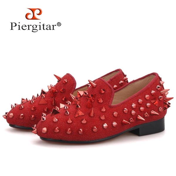 piergitar 2020 new style children studded shoes handmade parental shoe same as men loafers design birthday party kid's loafers, Black;red
piergitar 2020 new style children studded shoes handmade parental shoe same as men loafers design birthday party kid's loafers, Black;red