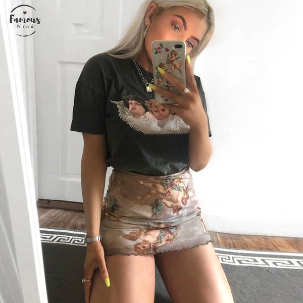 fashion cupid print mesh polyester mini skirt high waist sweet lovely ruffles lined womens skirt short summer 2020 skirts, Black
fashion cupid print mesh polyester mini skirt high waist sweet lovely ruffles lined womens skirt short summer 2020 skirts, Black