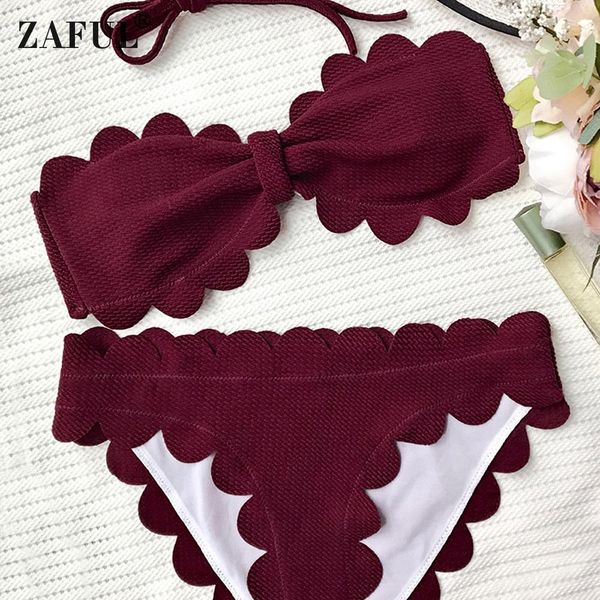 wholesale swimsuit padded scalloped bandeau bikini set bathing suit low waisted women swimwear beach suit beach wear, White;black
wholesale swimsuit padded scalloped bandeau bikini set bathing suit low waisted women swimwear beach suit beach wear, White;black