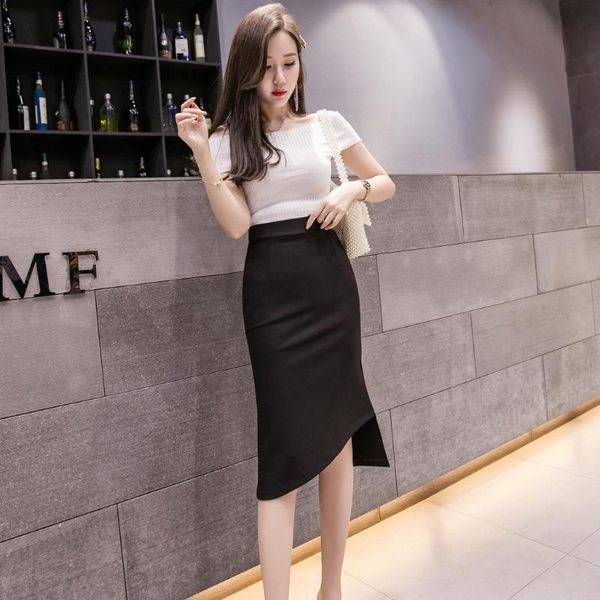 summer elegant solid irregularsplit skirts womens office a-line skirt cotton elastic waist hip skirt casual plus size 5xl z0504, Black
summer elegant solid irregularsplit skirts womens office a-line skirt cotton elastic waist hip skirt casual plus size 5xl z0504, Black