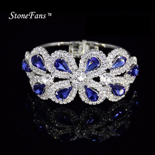 stonefans brand designer bangles blue bangle bracelet rhinestone bangle bracelets for womens ladies crystal rhinestone bangles, Black 
stonefans brand designer bangles blue bangle bracelet rhinestone bangle bracelets for womens ladies crystal rhinestone bangles, Black