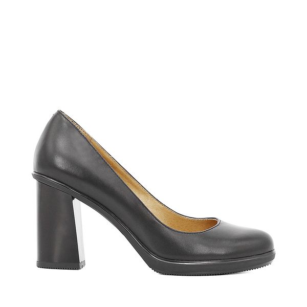 elegant lady pumps genuine leather round toe high thick heels platform party office dress shoes women, Black
elegant lady pumps genuine leather round toe high thick heels platform party office dress shoes women, Black
