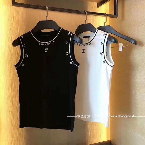 2019 summer new alphabet embroidery web celebrity vest, social women sports fashion, 100% cotton comfortable versatile, White
2019 summer new alphabet embroidery web celebrity vest, social women sports fashion, 100% cotton comfortable versatile, White