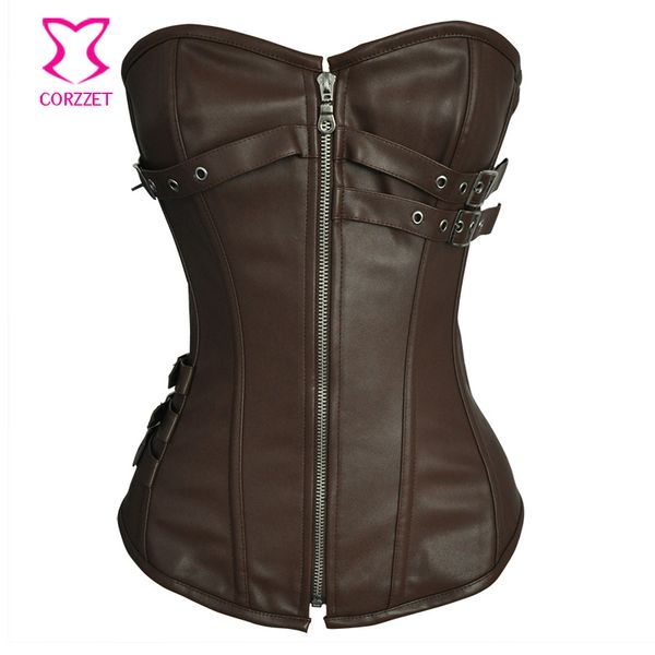 gothic black buckled leather steel boned corset corselet feminino espartilhos plus size corsets and bustiers steampunk clothing, Black;white
gothic black buckled leather steel boned corset corselet feminino espartilhos plus size corsets and bustiers steampunk clothing, Black;white