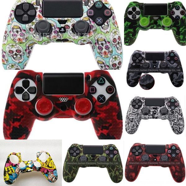 syntl silicone gamepad skin grip controller protector case + 2 caps kit for ps4 cover
syntl silicone gamepad skin grip controller protector case + 2 caps kit for ps4 cover