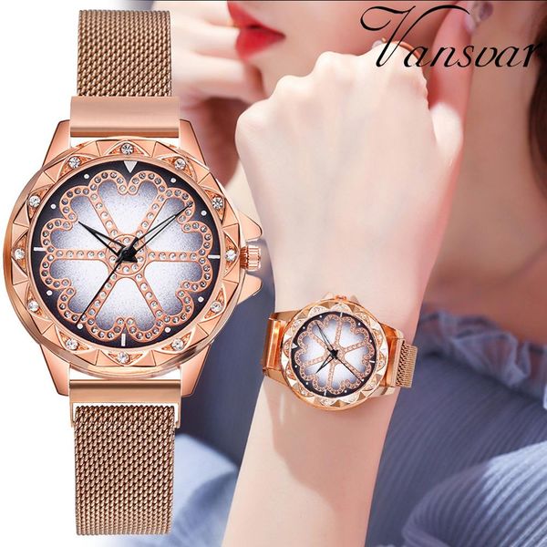 zegarek damski 2019 women watch bracelet lucky flower watch luxury crystal watches women magnet mesh quartz clock relogio femino, Slivery;brown
zegarek damski 2019 women watch bracelet lucky flower watch luxury crystal watches women magnet mesh quartz clock relogio femino, Slivery;brown