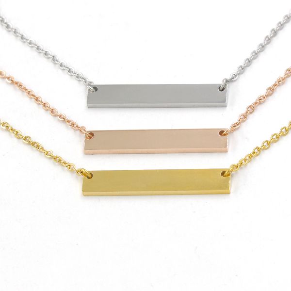 fnixtar 3 color stainless steel mirror polish blank bar charm necklace 35*6mm diy personalized name necklace 10piece/lot, Silver
fnixtar 3 color stainless steel mirror polish blank bar charm necklace 35*6mm diy personalized name necklace 10piece/lot, Silver