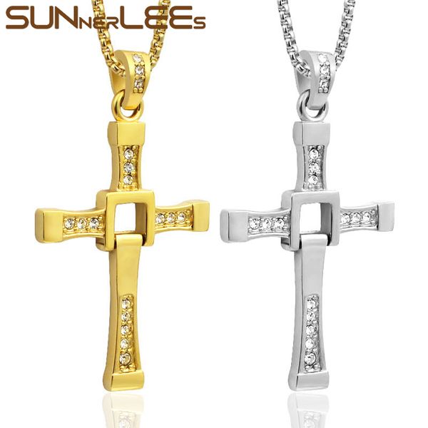 sunnerlees stainless steel jesus christs cross pendant necklace link chain gold silver color for men fast and furious movie sp54
sunnerlees stainless steel jesus christs cross pendant necklace link chain gold silver color for men fast and furious movie sp54