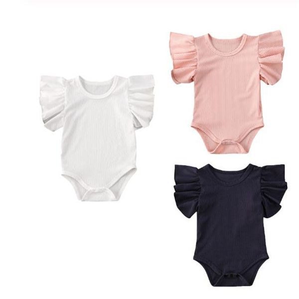 fashion newborn baby girls ruffles romper summer short sleeve jumpsuit ribbed knitted romper summer clothes outfits, Blue
fashion newborn baby girls ruffles romper summer short sleeve jumpsuit ribbed knitted romper summer clothes outfits, Blue