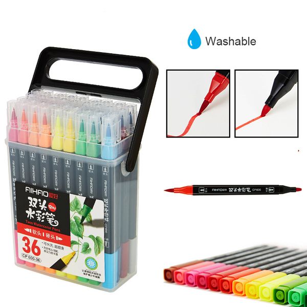 12/18/24/36pcs colors art markers watercolor brush pen dual tip brush pens drawing painting sketch marker pens art supplies
12/18/24/36pcs colors art markers watercolor brush pen dual tip brush pens drawing painting sketch marker pens art supplies