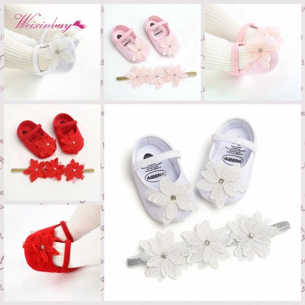 2020 toddler kids baby girls boys sweet shoes +headband 2pcs lace floral soft shoes spring first walkers 0-18m 
2020 toddler kids baby girls boys sweet shoes +headband 2pcs lace floral soft shoes spring first walkers 0-18m
