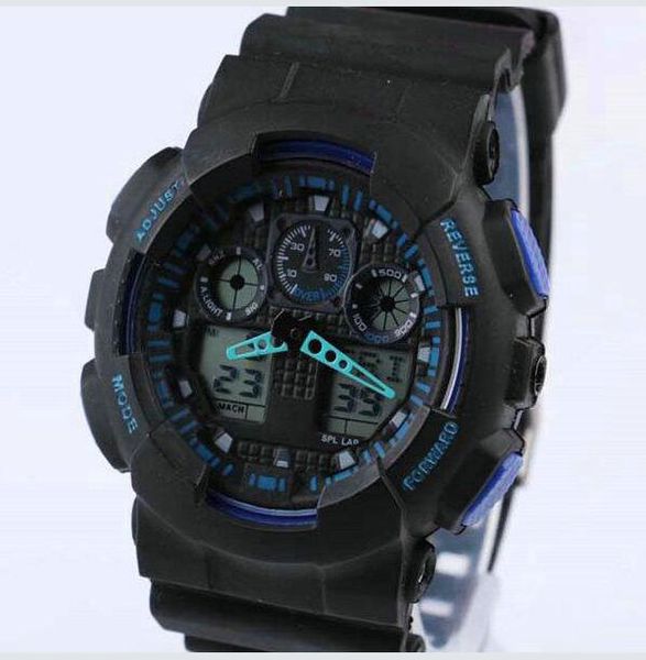 2019 new dual display sports watch ga100 g black display led fashion army military shocking watches men casual watches chat #4369, Slivery;brown
2019 new dual display sports watch ga100 g black display led fashion army military shocking watches men casual watches chat #4369, Slivery;brown