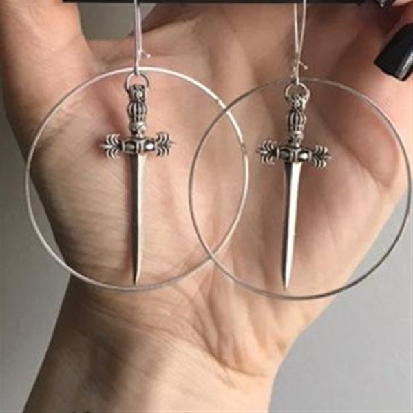 the silver sword earrings the dark witch pendant gothic antique sword jewelry a gift for your girlfriend women classical 2019new
the silver sword earrings the dark witch pendant gothic antique sword jewelry a gift for your girlfriend women classical 2019new
