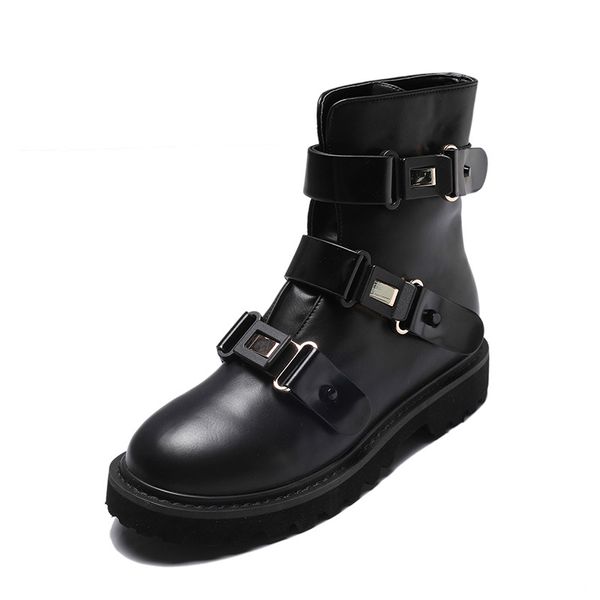 2020 snow boots female autumn single british wind handsome boots high help black motorcycle thick short
2020 snow boots female autumn single british wind handsome boots high help black motorcycle thick short