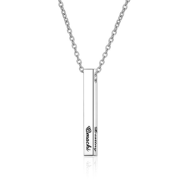 new custom four side pendant necklace engraved name chain necklace personalized 925 sterling silver jewelry for anniversary gift
new custom four side pendant necklace engraved name chain necklace personalized 925 sterling silver jewelry for anniversary gift